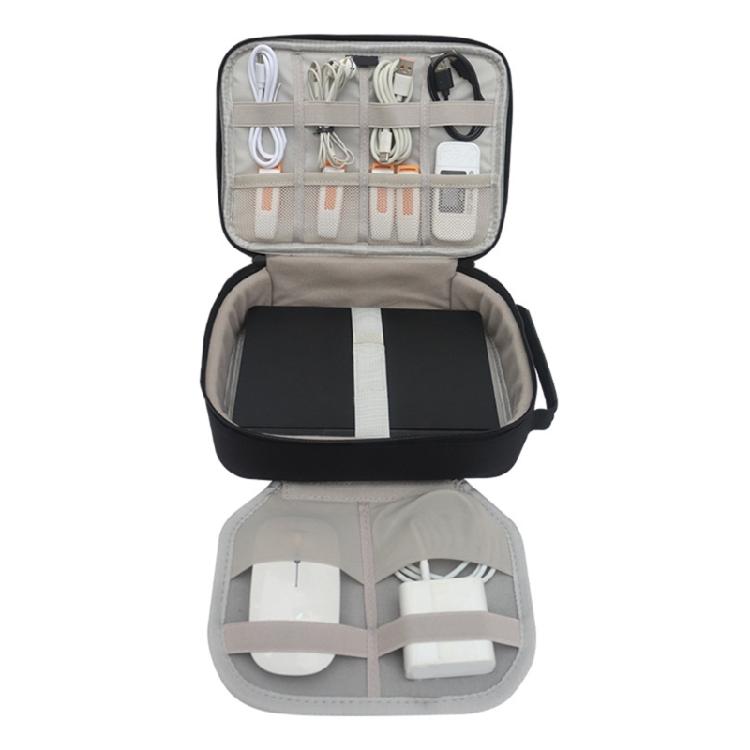 Oxford Fabric Laptop Bag For Pocket 4 Elasticized Accessory Pockets Impact Resistant Layer Travel Friendly Case