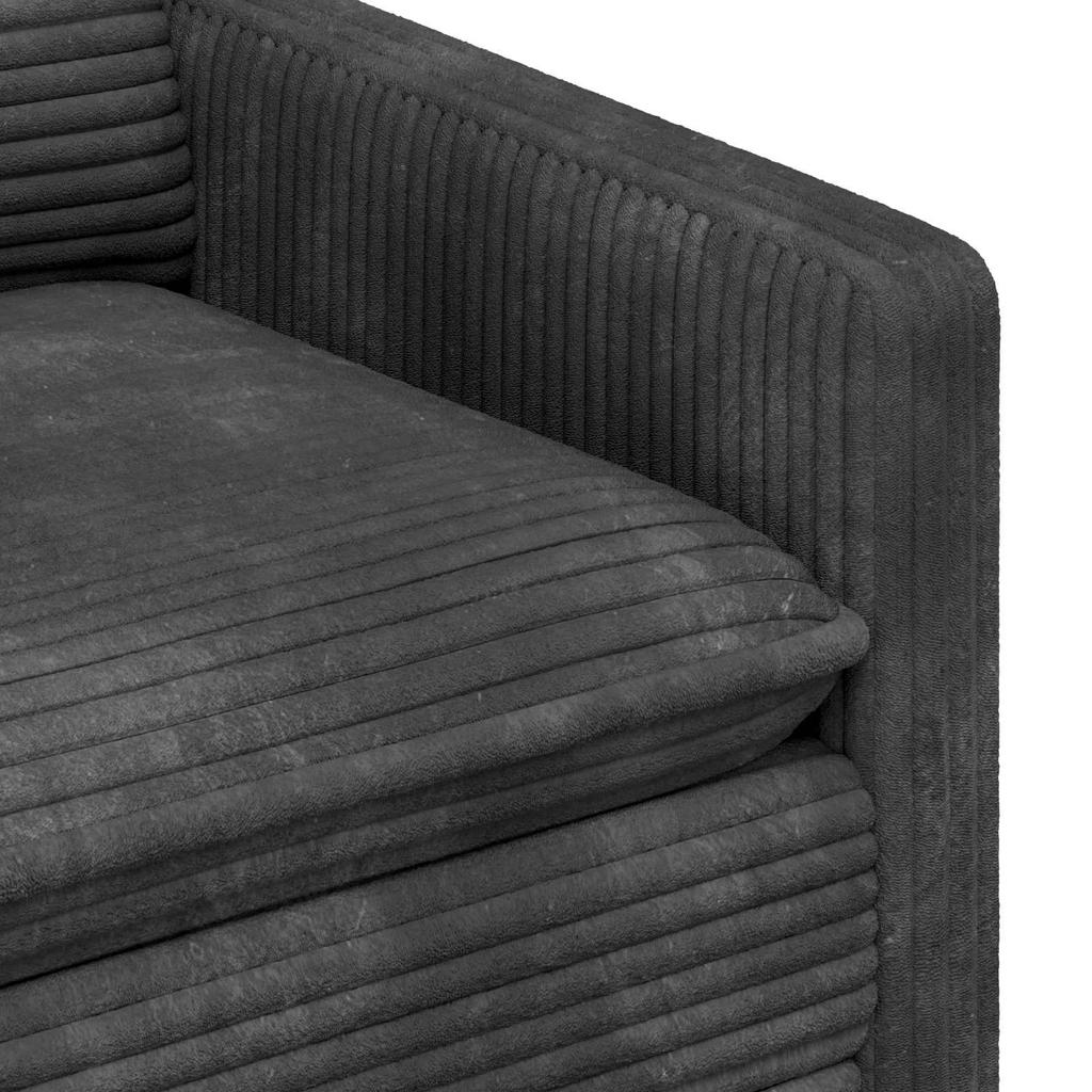 Sofa Dark Grey 156 X 81 X 87.5 Cm Polyester