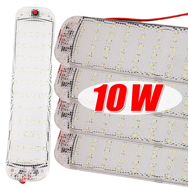 LED Car Interior Light Camper Bus RV Boat Roof Lamp Lighting High Bright Compartment Light Car Interior Lights with Switch