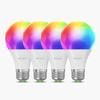 Lampadina Intelligente Nanoleaf Essentials A60 E27 Matter WiFi 9W 900Lm RGBCW 2700-6500K, confezione da 4 pezzi | Nanoleaf