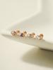 Minimal Piercing 14K Internal Color Cubic Evil Eye Labret Piercing