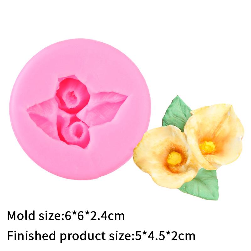 Mini Rose Camellia Daisy Flower Silicone Sugarcraft Mold Cookie Cupcake Chocolate Baking Mold Fondant Cake Decorating Tools