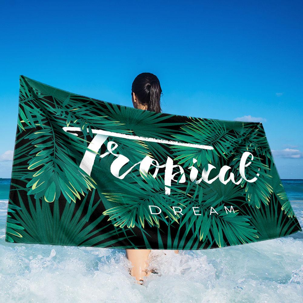 Watermelon Slice Print Beach Towel Microfiber Quick Dry Absorbent Lightweight Funny Summer Towel for Beach Pool Vacation Travel