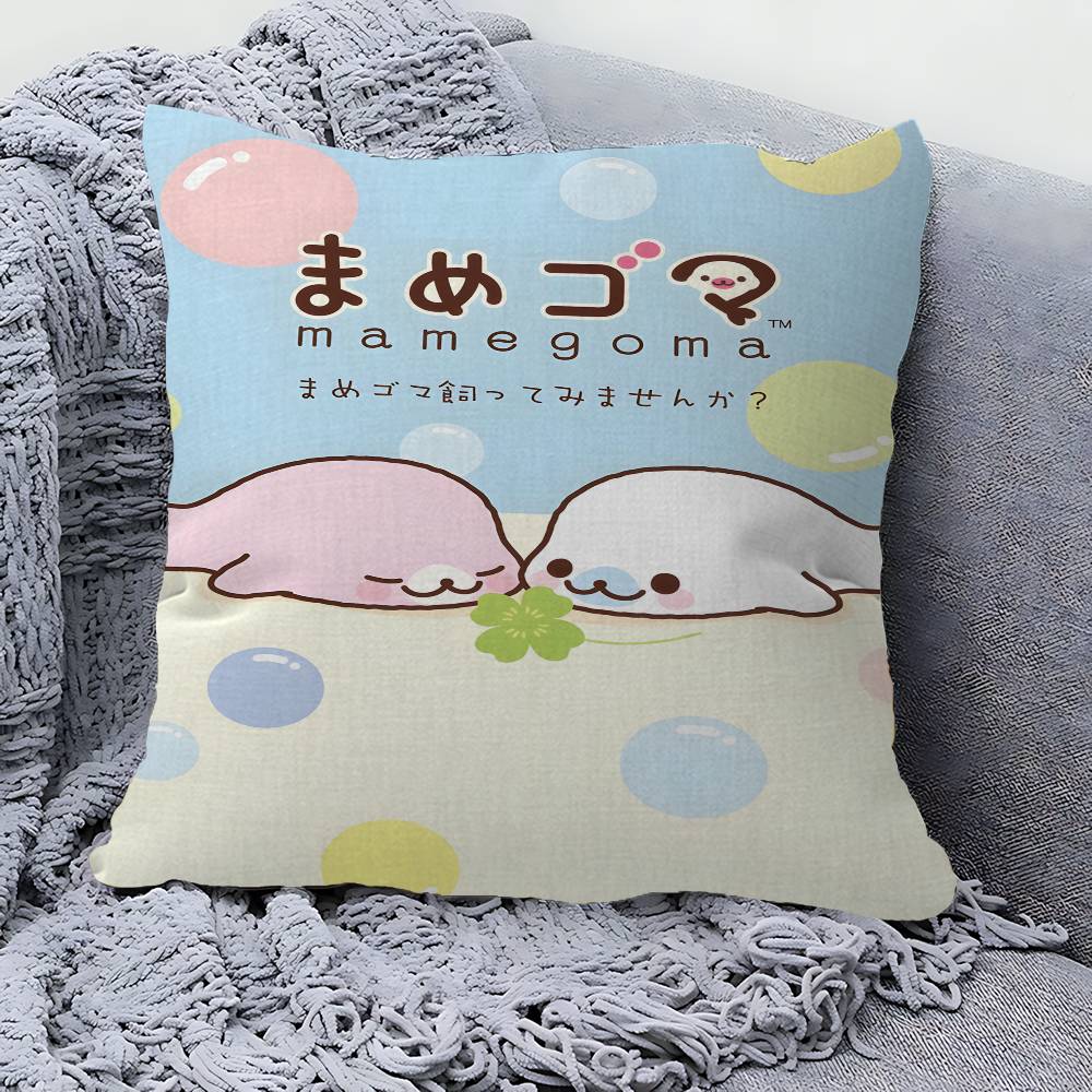 Kawaii Cartoon Mamegoma CUTE Personalized Pillow Cover Kids Bedroom Wild Party Decor Pillowcase kid Birthday shower Gift