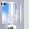 Window Air Conditioner Kit Seal Cloth for Portable AC, Adjustable No Drill Vent Kit, Fabric Cover Sliding