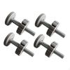 4 Pack Gate Threaded Rods Easy Install Hardware for