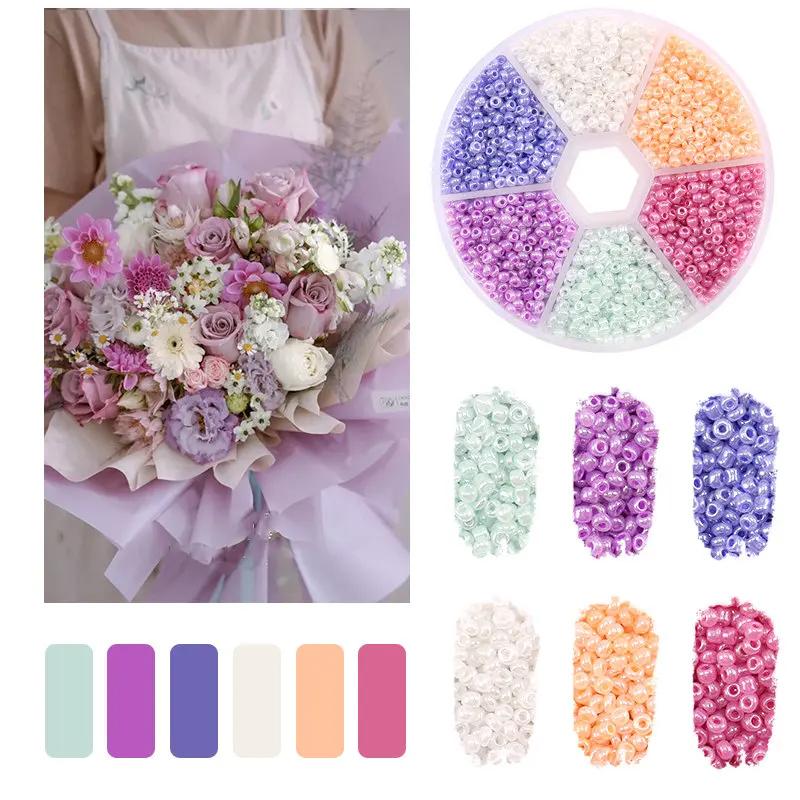 2mm Glass Seed Beads Kit Bracelet Making Kit Small Beads Assortment Colors Craft Loose Beads for Jewelry Making DIY Art Crafts
