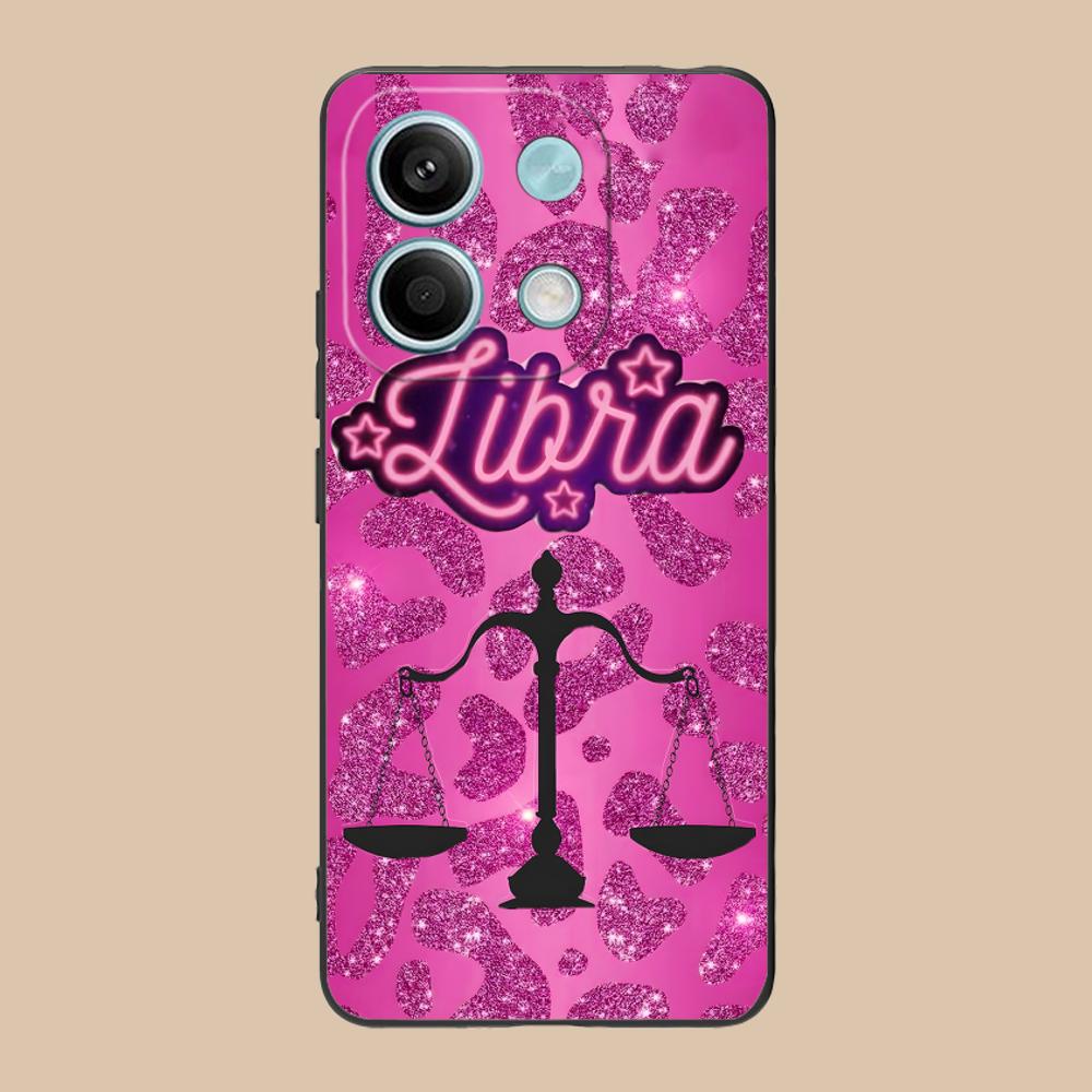 Zodiac Sign Libra Phone Case for POCO F8 F7 F6 F5 F4 F3 F2 Pro GT C75 C71 C65 C61 C40 Pro Ultra Soft TPU Shockproof Cover