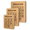 Qiyi Klotski 3x3x3 4x4 5x5x5 Number Sliding Game Magic Cube Magnetic Puzzle Toys For Family Playing Wooden Color Number Sliding