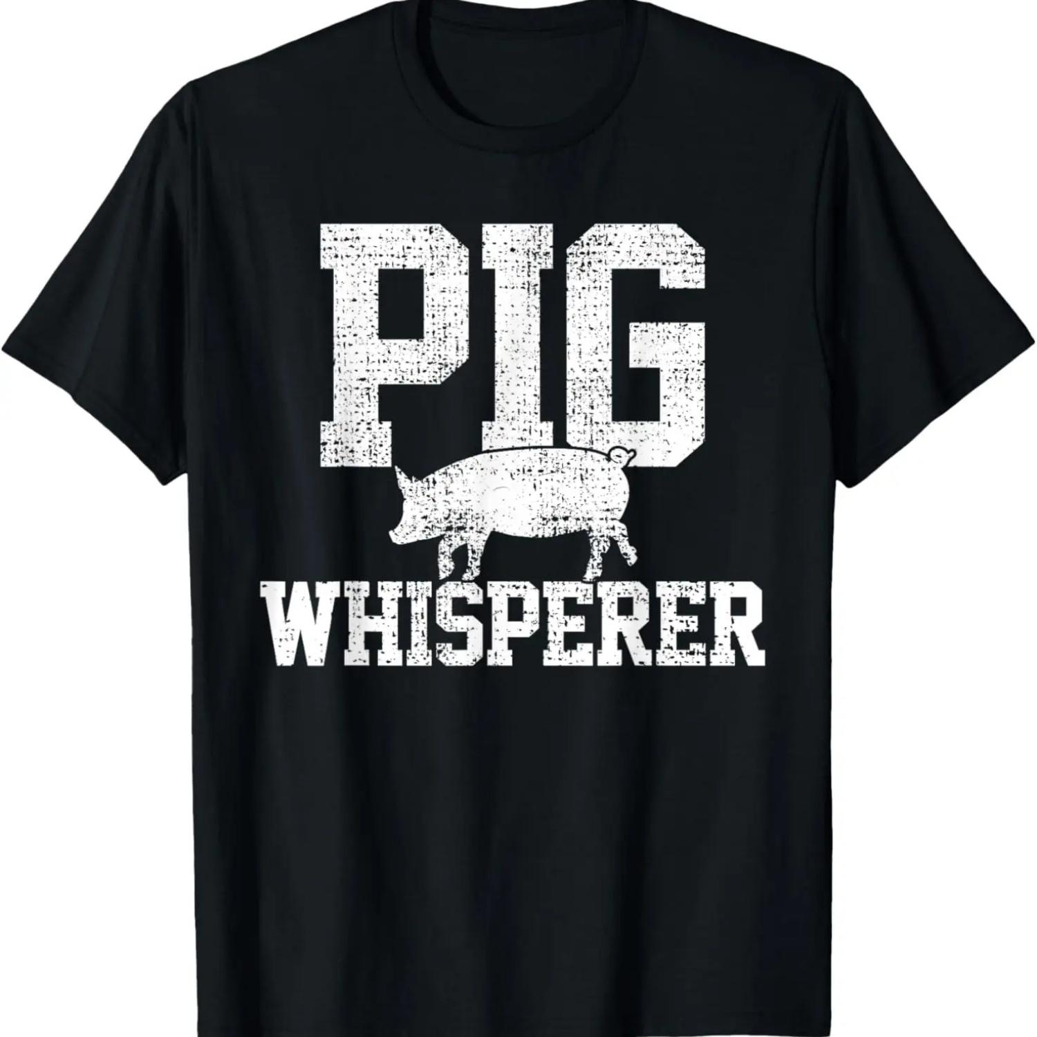 

Pigs Whisperer Farmer Vintage T-Shirt XXXXXL чорний