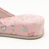 Minton Haddon Hall Jacquard Pantaloon Slippers Jacquard British (Floral Weave, Style) (Pink)