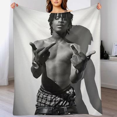 Chief Keef Raper Koc na kolana Dom i Dekoracja Kocyki do łóżka Kocyk Sofa Niestandardowy Anime Puszysty Miękki Luksusowy Kocyk Dziecięcy