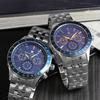 Radio Limited Italian Silver X [Salvatore Marra] Wristwatch, Solar, Chronograph, Edition, Brand, Blue, Men's, SM14117-SSBLSV