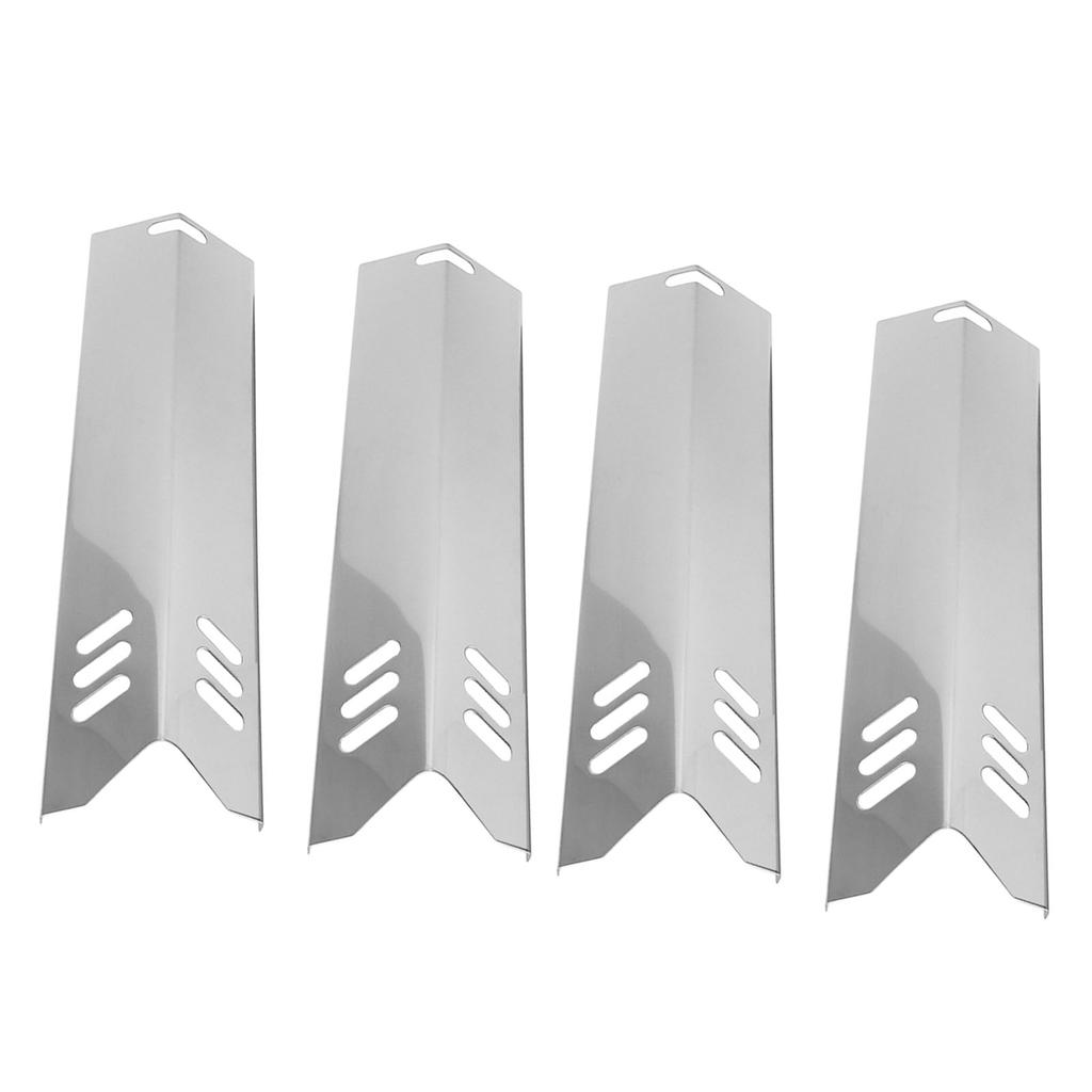 4 Pcs Universal Grill Heat Shields Replacment Stainless Steels Barbeque Grill Heat Plates