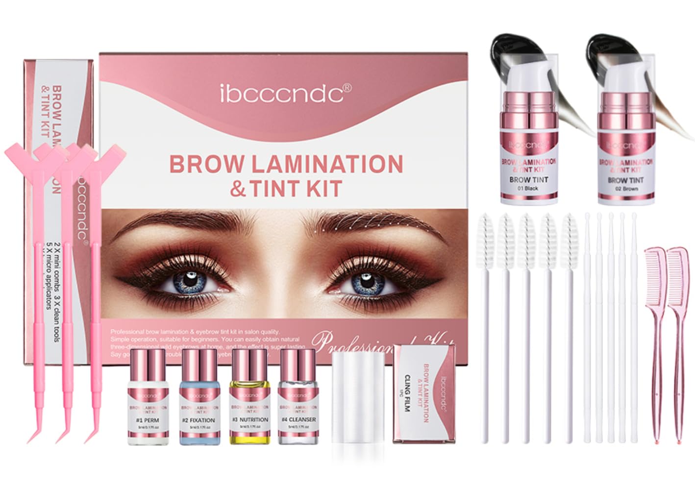 

Eyebrow Lift & Dye Cream 2 in 1 Sweatproof & Waterproof Long-lasting Natural Look