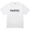 FILA T-Shirts Unisex White Crew Neck Moderate Straight Fit (Unisex) T-Shirts FS2RSG2132X OWH