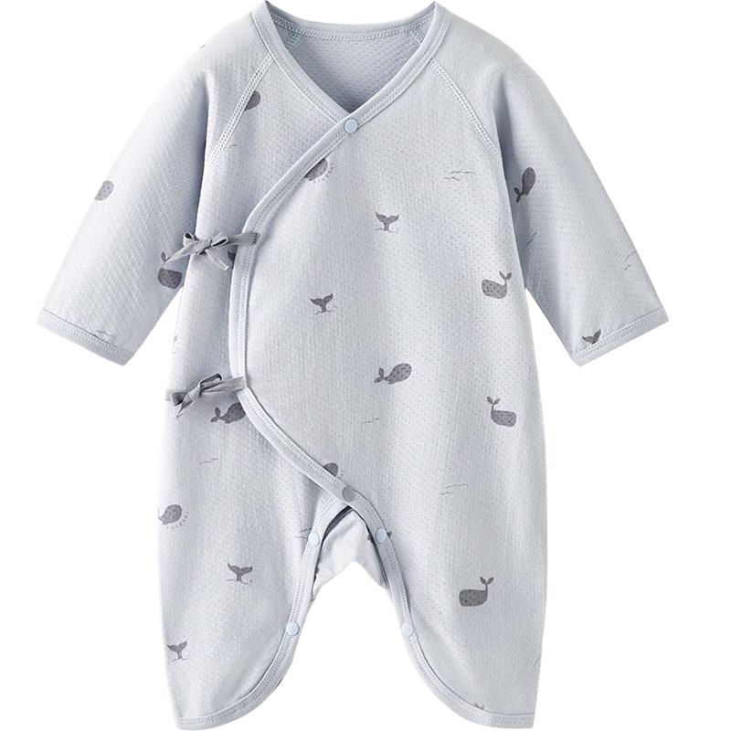 TONGTAI Baby Summer Pure Cotton Mesh Romper 66cm