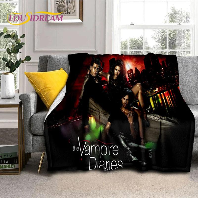 3D Latest The Vampire Diaries Damon Salvatore Soft Flannel Blankets,Throw Blanket Comfortable Blanket for Beds Sofa Home Bedroom