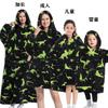 Winter Warm Fleece Hooded Women's Blanket Sleeves Fleece Warm Hooded Sweater Sweater Women's Hooded Robe Pajamas Sleepwear Robe