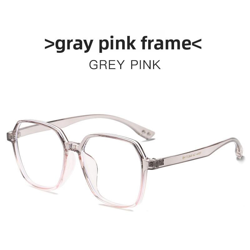 Geometric Eyeglass Frame With Blue Light Blocking For Fashionable Commuting Men And Women