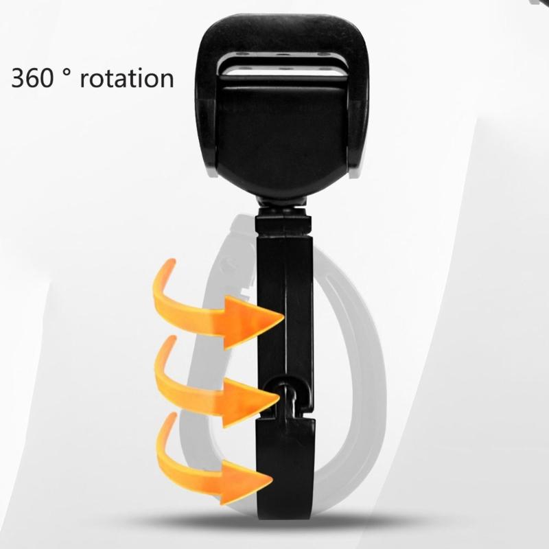 Upgrades Prams Hooks Rotatable Pram Clip Secure & Rotate Pram Hooks Strong Load Capacity for Hanging Bags On Prams