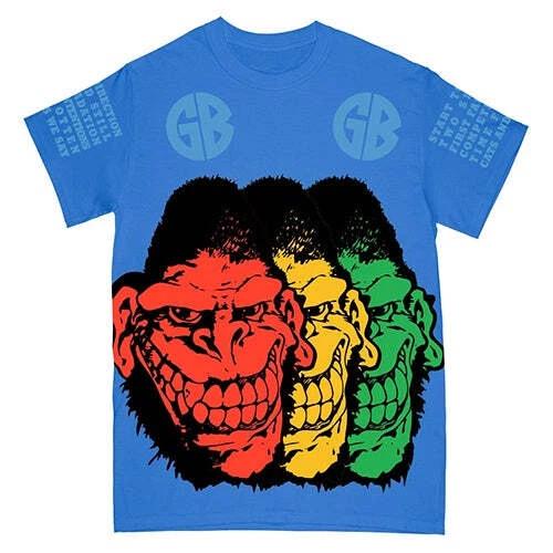 New Music Gorilla Biscuits  Gorilla Three Ways  T Shirt M