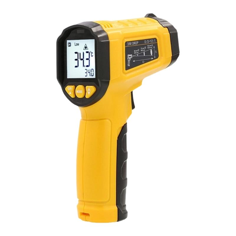Handheld Ir Thermometers Industrial Temperature Gauge High Accuracy For Industrial Use -50℃ to +380°C/600°C Ranges