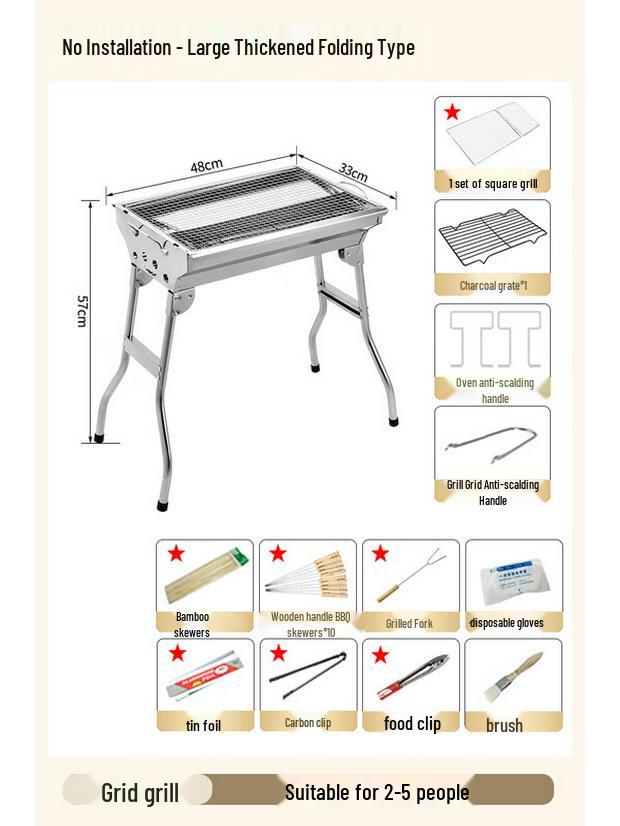 Portable Folding BBQ Grill