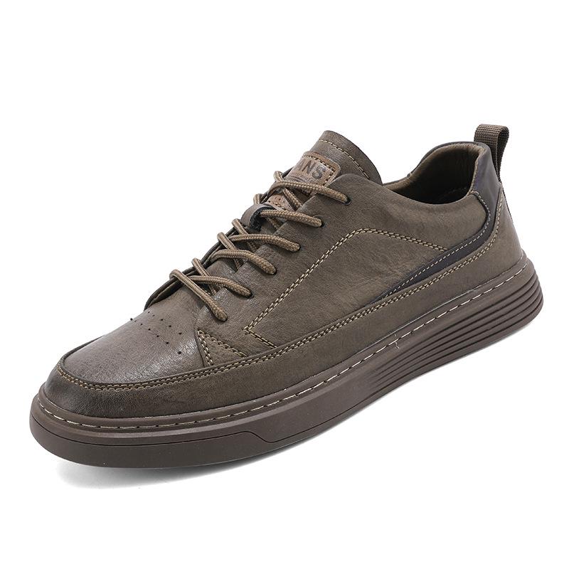Four Seasons Hand-stitched Versatile Casual Men s Loafers  Business Skate Shoes 43 коричневый
