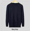 Trendy Harajuku Style Core-Spun Yarn Knitwear – Versatile No-Iron Round Neck Sweater