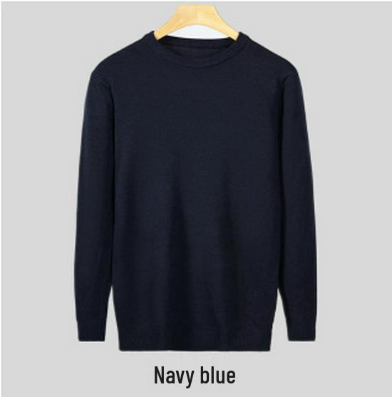 Trendy Harajuku Style Core-Spun Yarn Knitwear – Versatile No-Iron Round Neck Sweater