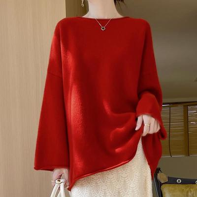 Sweter damski z kaszmiru Qinghe kaszmir 30% kaszmir 70% wełna jesień i zima sweter z kaszmiru miękki i ciepły