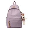 Casual Nylon Student Backpack With Pouch For High School And College Students