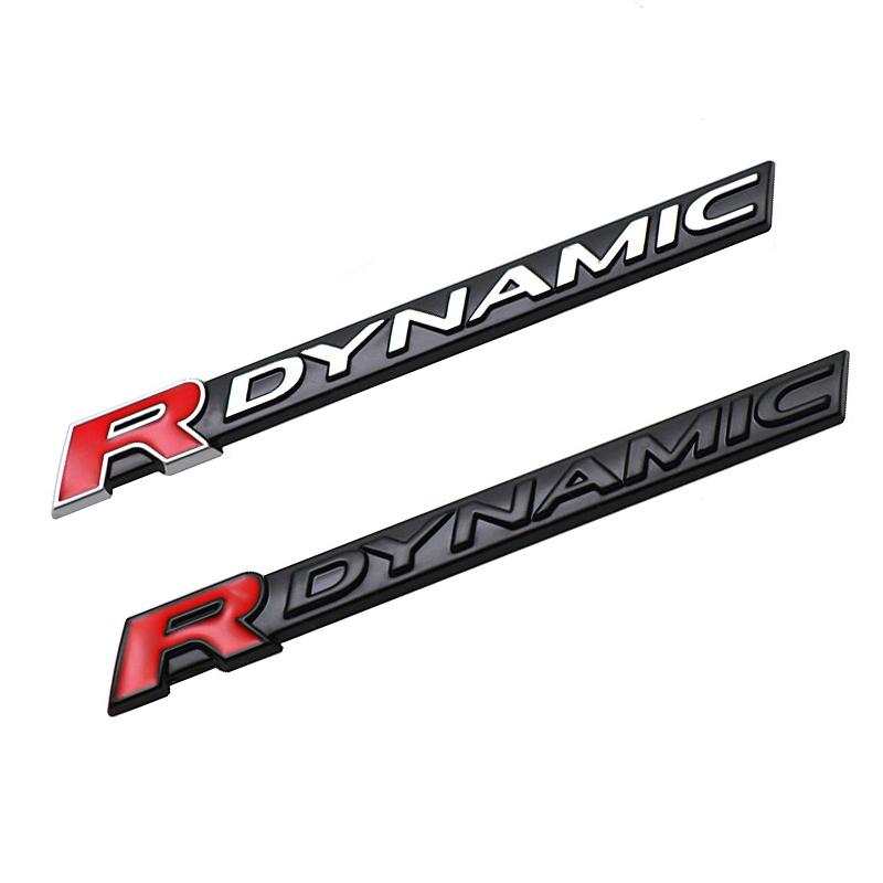 Auto Metall R DYNAMIC Logo Seitenkotflügel Kofferraum Plakette Emblem Aufkleber für VELAR Sport Discovery Evoque HSE Defender