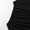 Simple Sleeveless Metal Ring Solid Color Thin Shirt Top Women