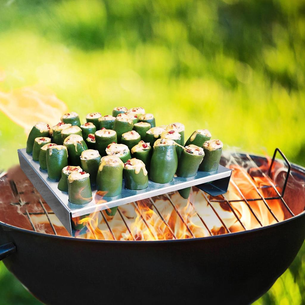 Cheap Jalapeno Popper Holder for GrillLarge 36 Holes Capacity Jalapeno