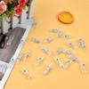 Clothes Pegs 60 Pcs Mini Clips For Photo Plastic Transparent Lightweight Mini