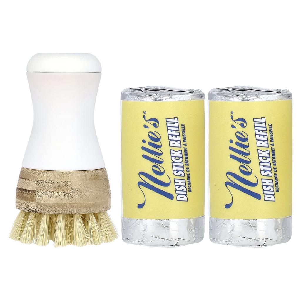 Nellie'S Dish Sticks, 1 Stick, 2 Refills