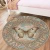 Butterfly Gorgeous Round Area Rug,Carpet Rug for Living Room Bedroom Sofa Playroom Decor,Non-slip Floor Mat85