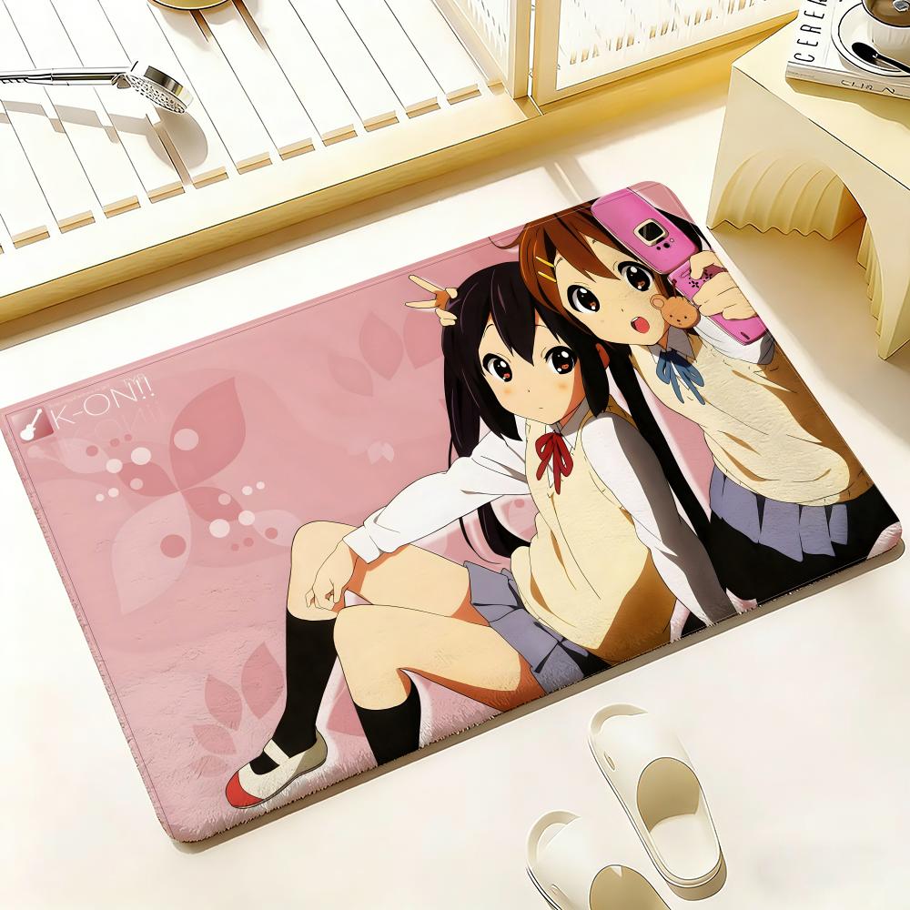 Anime K-K-On Floor Mat Bedroom Living Room Flannel Door Mat Non-Slip Home Decor