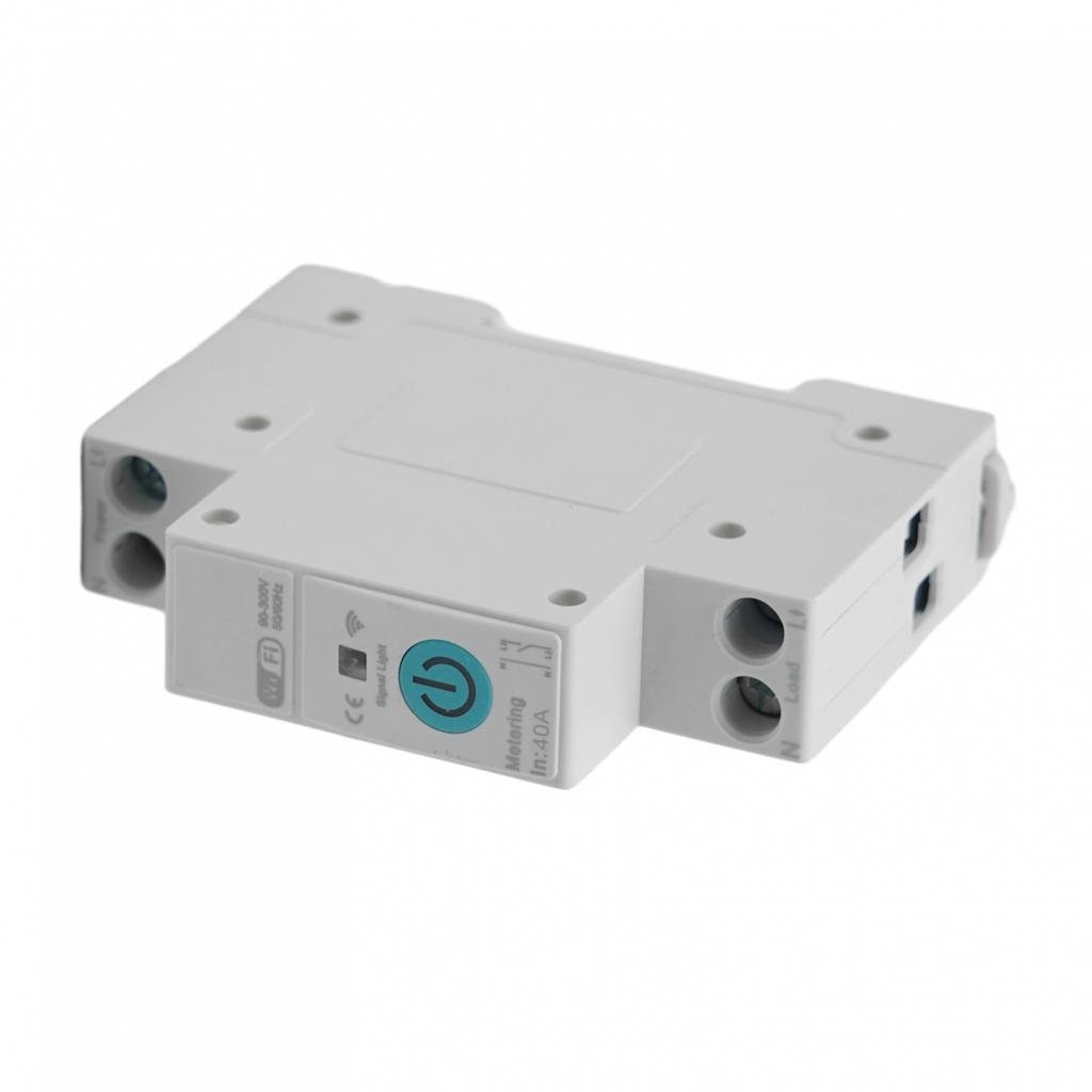 With Metering WIFI Smart Switch 1P+N 82*50*18mm Circuit Breaker