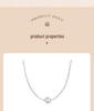 S925 Sterling Silver Round Imitation Pearl Necklace - Women's Trendy French Clavicle Chain