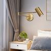 Modern E27 Bedroom Wall Lamp, Indoor Bedside Small Night Light Nordic Led Home Decoration Lighting COB Button Switch Fixture