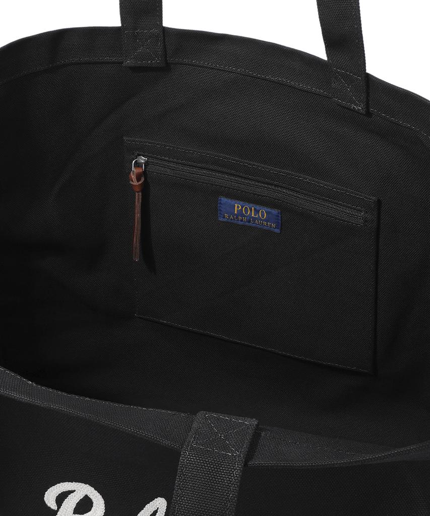 Polo Ralph Lauren Embroidered Canvas Tote - Black
