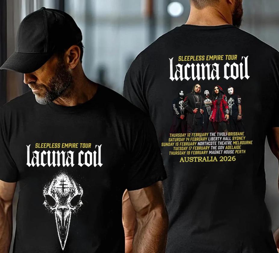 Lacuna Coil World Tour 2026 Australia Dates TShirtT-Shirt Shirt