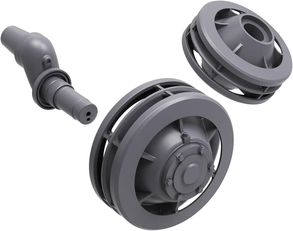 T-Rex Studio 1/35 WWII German Panther Tank 600mm Diameter Idler Wheels (Set of 2) (for Tamiya) Plastic Model Parts TR35074-3, Pre-Molded Color