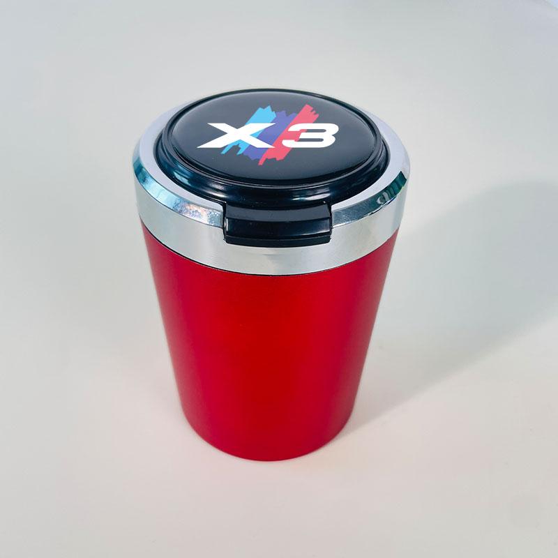 

Car ashtray with blue LED light is suitable for BMW X3 car interior accessories красный