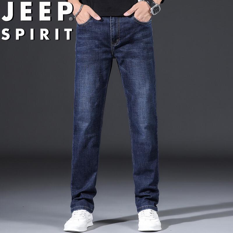 

JEEP SPIRIT Men s Loose Straight-Leg Business Casual Jeans 32