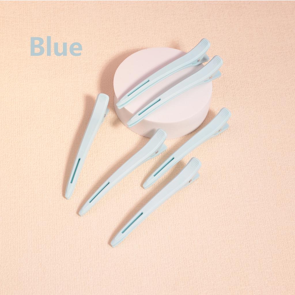 6peices Professional Hair Salon Hair Clips Plastic Single Fork Hair Clips for Styling - Segmentation Special for Real Hair Wigs
