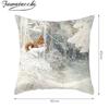 Fuwatacchi Merry Christmas Cushion Cover Animals Deer Pillow Cover Μαλακή μαξιλαροθήκη Σπιτιού Διακοσμητική για Καναπέ Μαξιλαροθήκη Θήκη